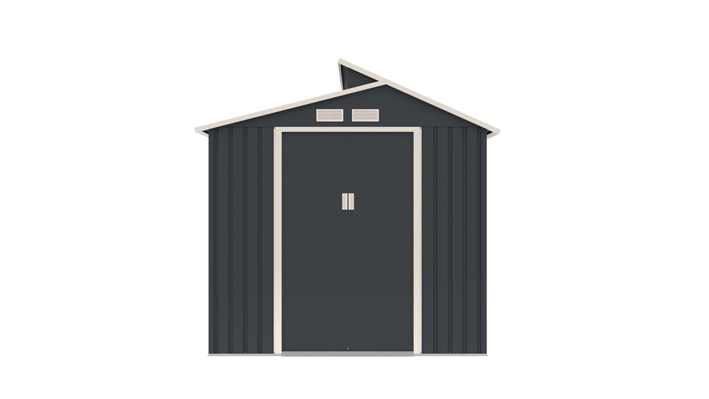 Casuta magazie de gradina 220x193x214 cm, cu baza metalica