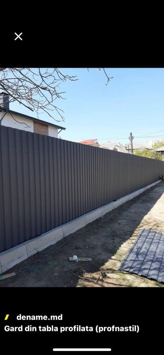 Construim garduri și porți stil jaluzea șipcă metalică tablă cutata