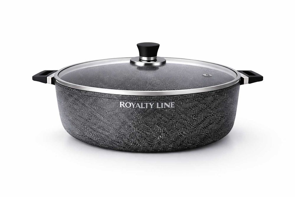 Oala din aluminiu turnat cu acoperire marmura 44 cm Royalty Line