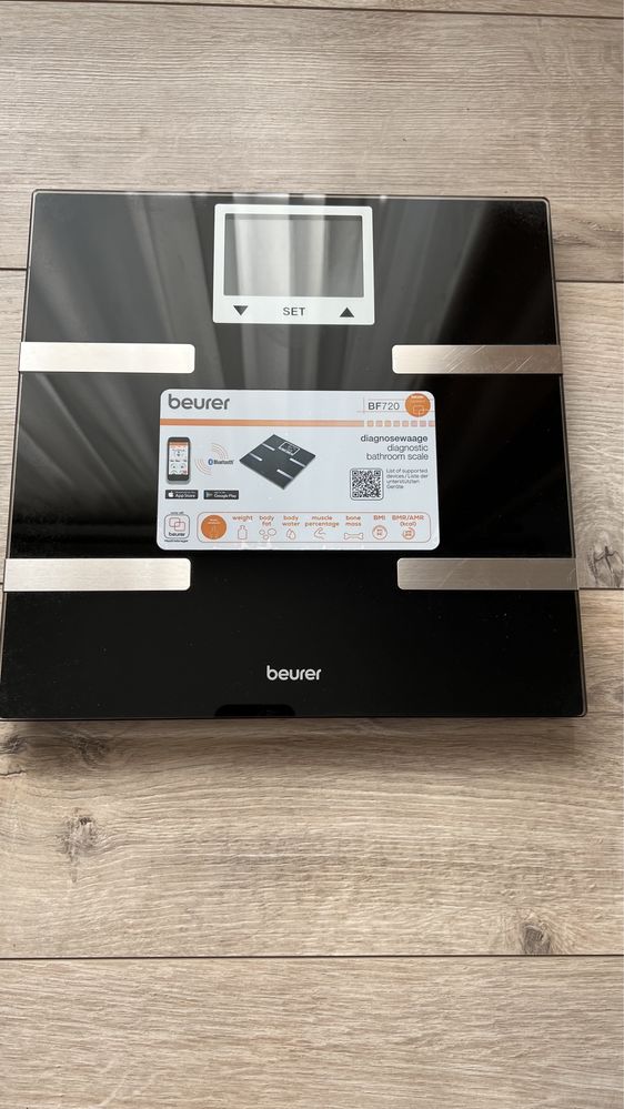 Beurer BF720 Digital Scale for Body Weight, Smart Weight Scale