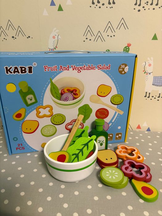 Дървена игра - направи си Салатка