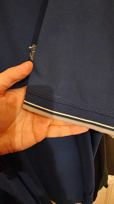 Tricou polo barbati albastru Selected Homme - marime L