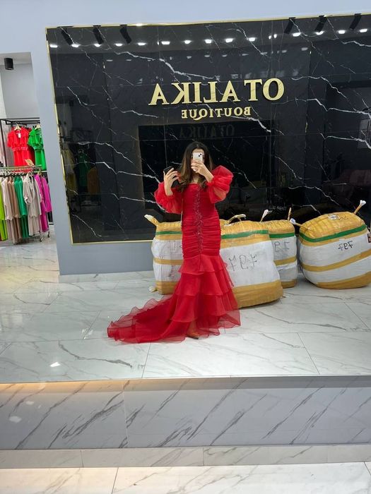 Вечернее платье рыбка