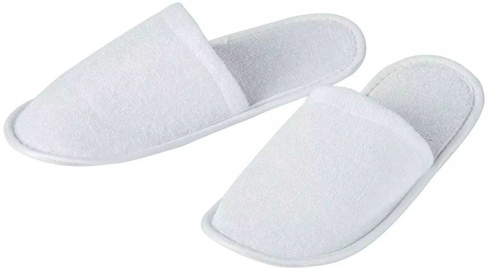 Тапочки из искусственной махры для гостиниц