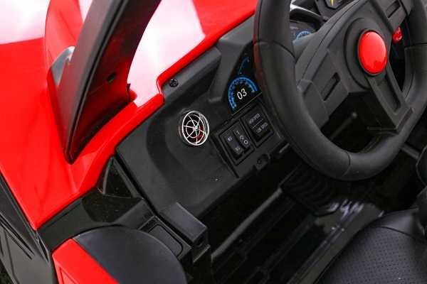 UTV electric pt copii Buggy Autokids 450W 24V 4x4 (sx1928-fast) Rosu