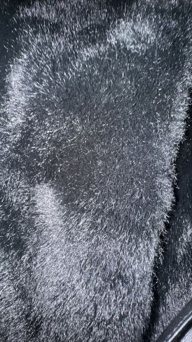 Шуба эко черный бриллиант