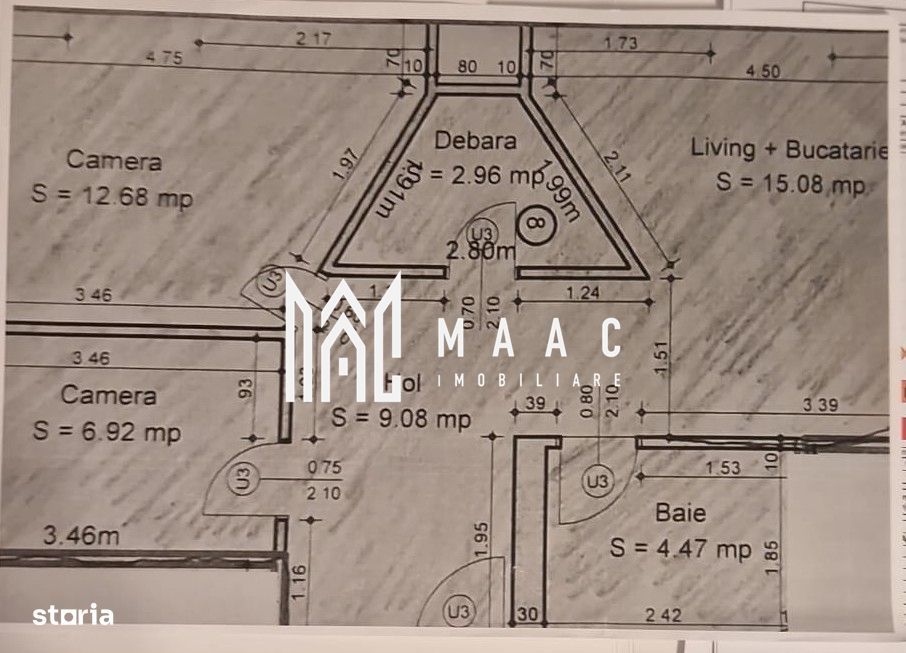 Apartament 2 camere I Etaj 2 I 51 mpu I Investitie I Piata Cluj