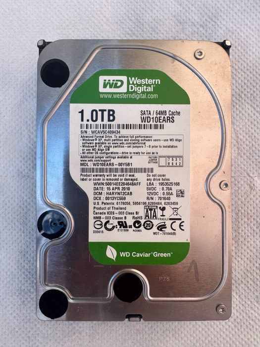 HDD 3.5 Western Digital 1TB – WD Caviar Black si Green