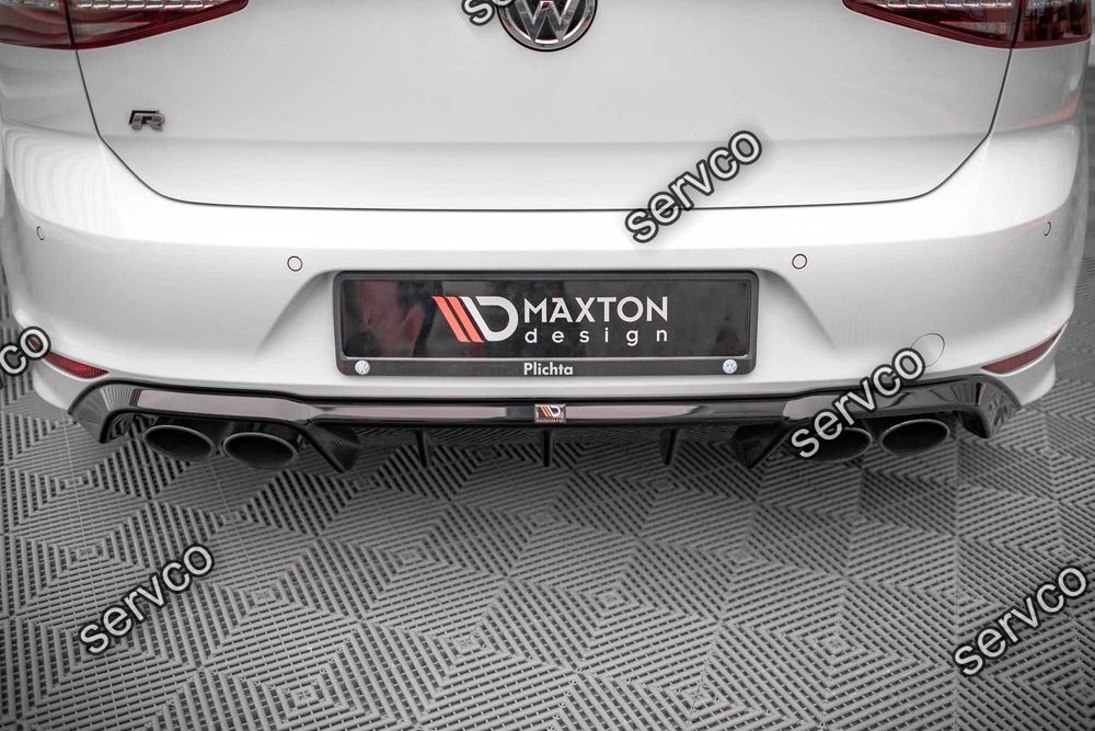 Difuzor bara spate Volkswagen Golf 7 R 2013-2016 v34 - Maxton Design