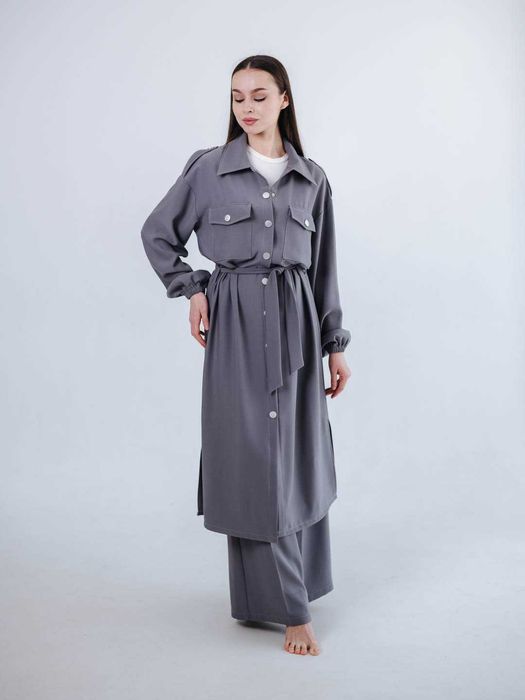 Женское платье-рубашка, с поясом от SHEMESH