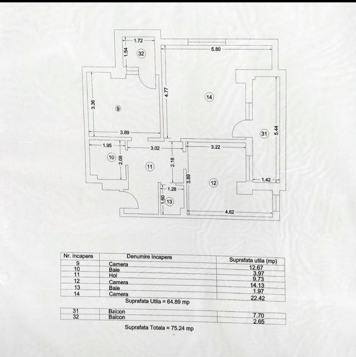 Apartament 3 camere