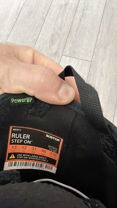 Vand Booti STEP ON single BOA snowboard Burton Ruler SO