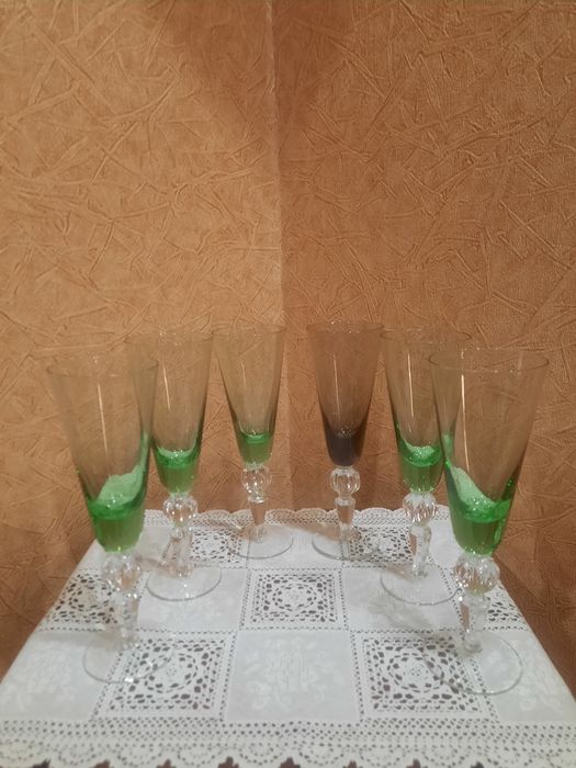 Легендарные,  очень красивые фужеры  "Суздаль", Гусьхрустальный завод,