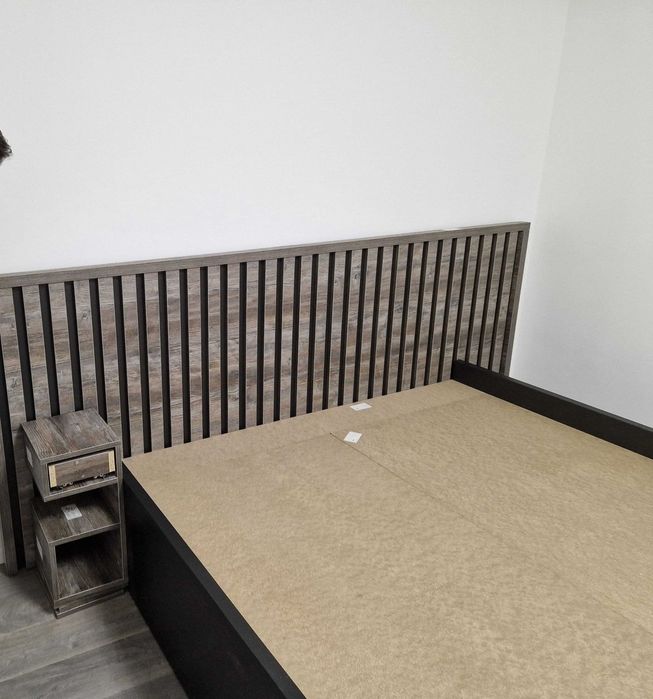 Pat dormitor cu noptiere + saltea