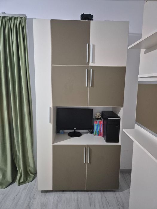 Pat rabatabil pe perete + dulap