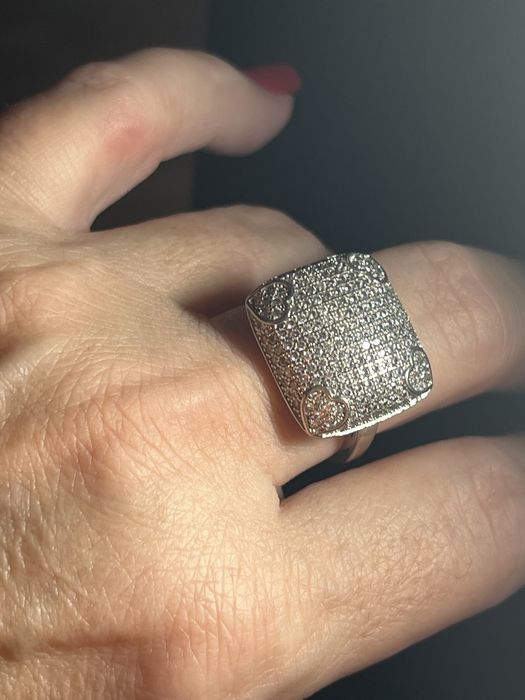 Inel de argint pave