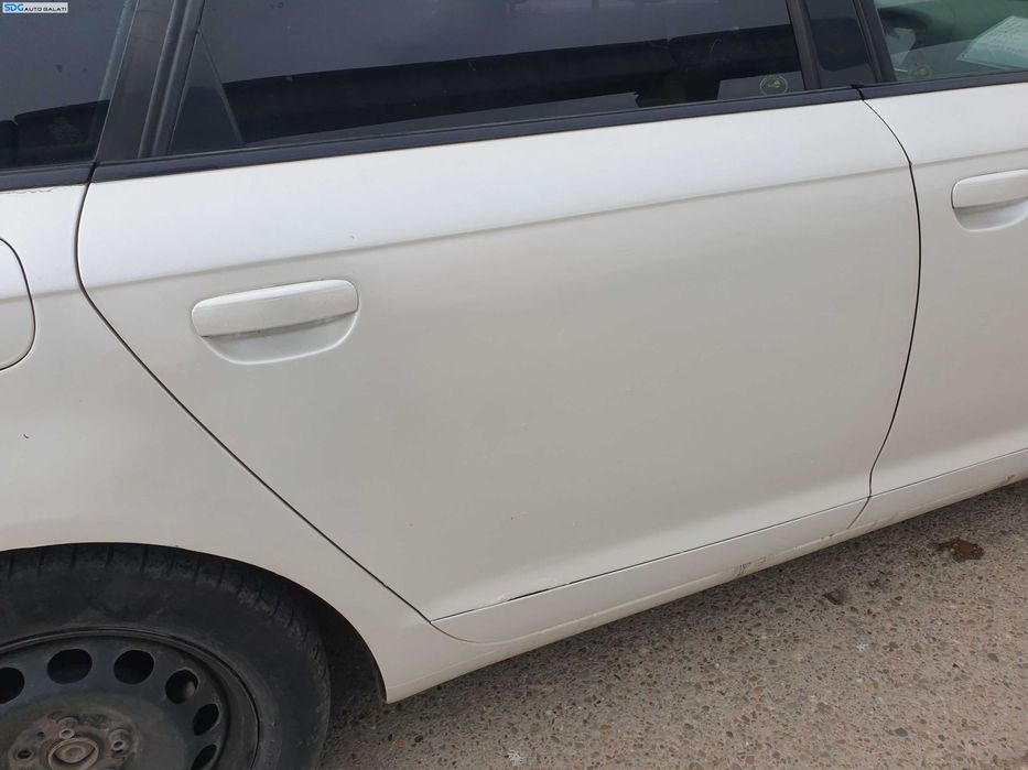 Usa Usi Portiera Portiere Dreapta Spate Dezechipata Audi A6 C6 Berlina Sedan 2004 - 2011 Culoare Colant Alb [K9768]