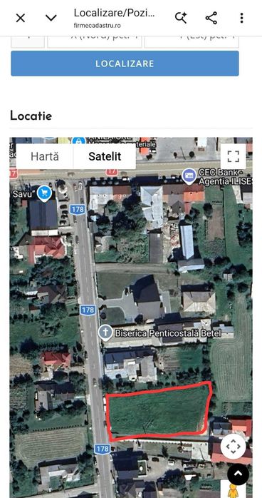 Teren de vânzare: Zona centrala Ilisesti–Suceava, direct proprietar
