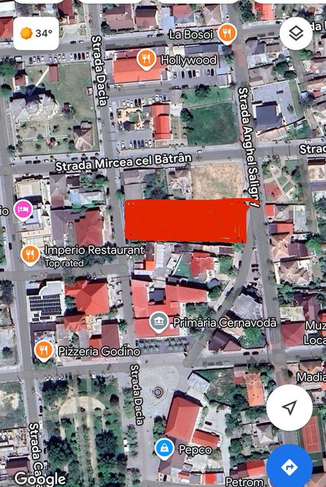 Teren intravilan 1778 mp Cernavodă. POT 70% , CUT 3,0. P+4