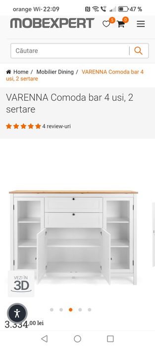 Vând comodă bar nouă