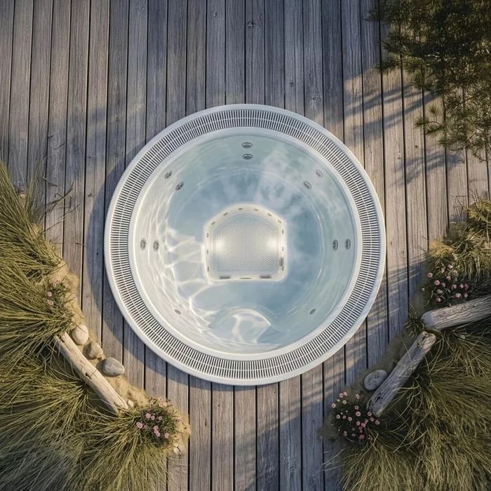 Jacuzzi profesional Overflow AquaSolus Club 25 – 7 persoane – Transport Gratuit