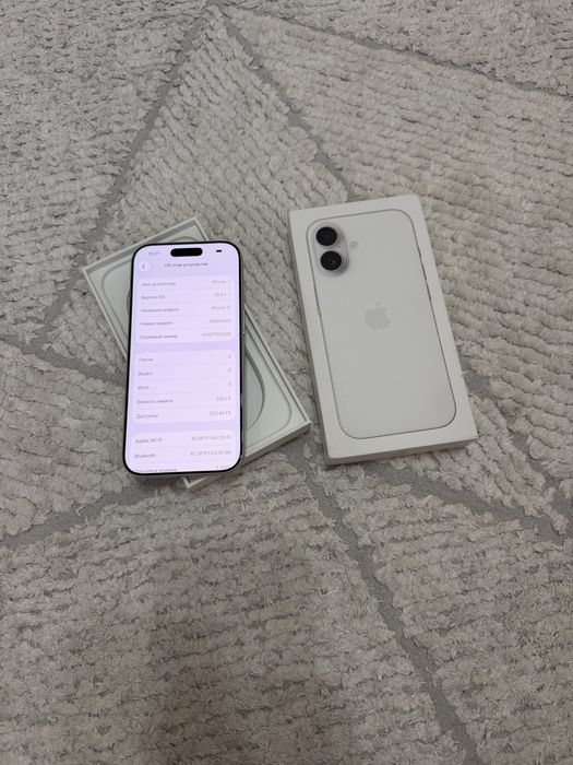 Айфон 17 256 ГБ iPhone 17 87 % АКБ с коробкой ВСЕ РАБОТАЕТ АСТАНА