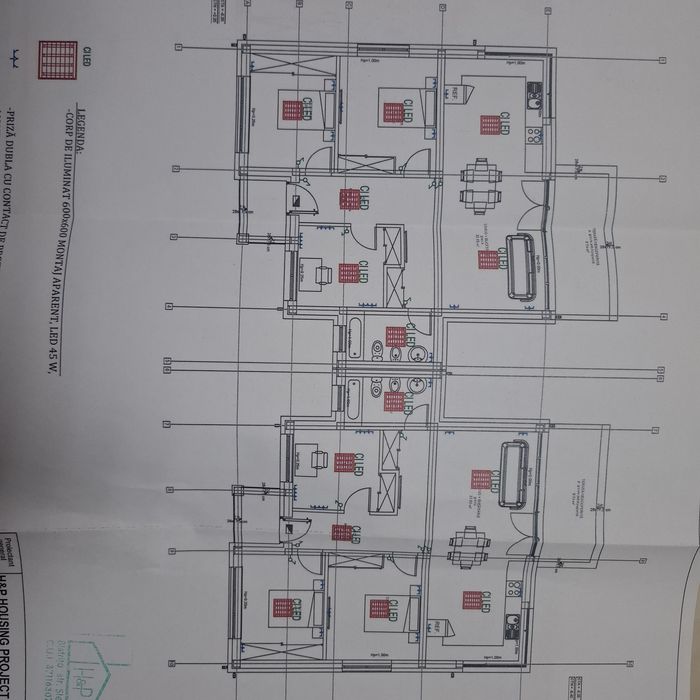 Casa pe 1  nivel a roșu  100 m2
