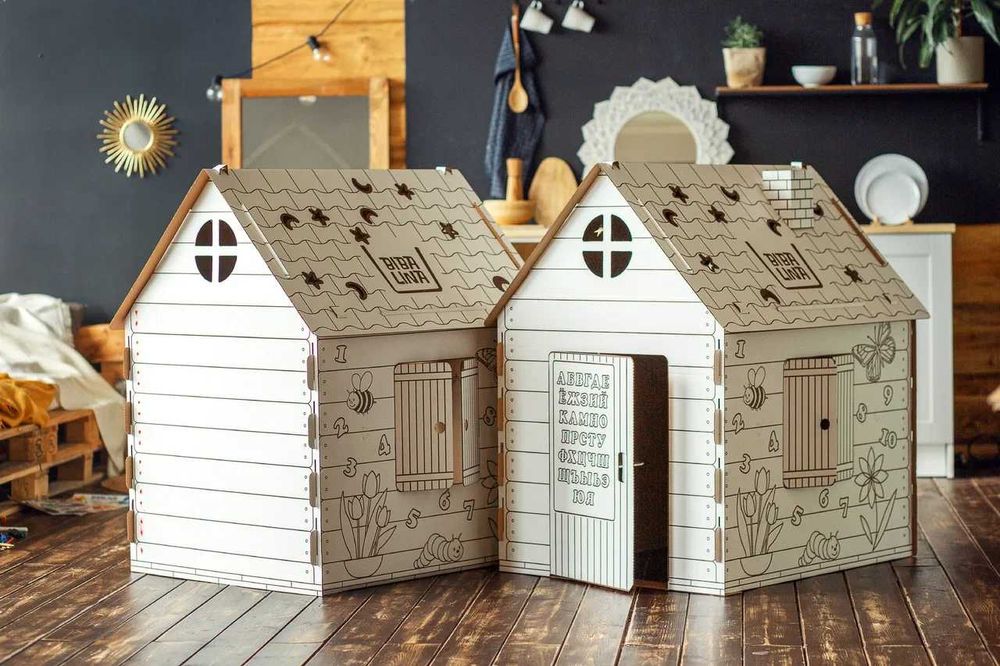 Домик раскраска для детей