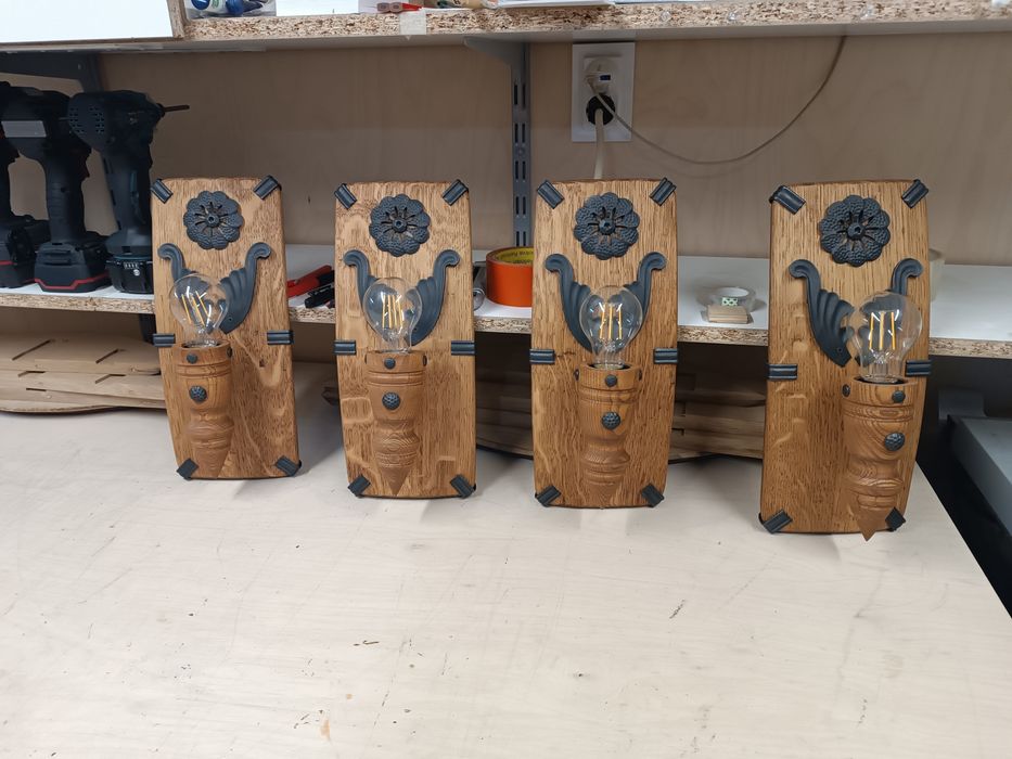 Лампи, абажур, крушки, полюлей, аплици, дървени лампи,ръчна изработка