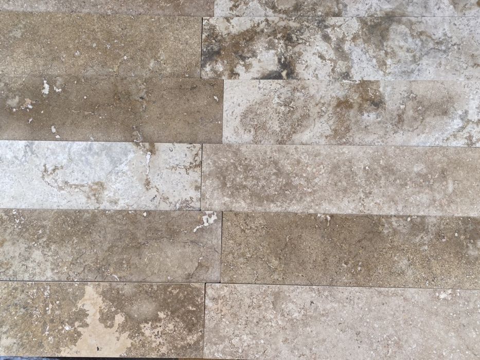 Travertin mix periat si chituit 10x60