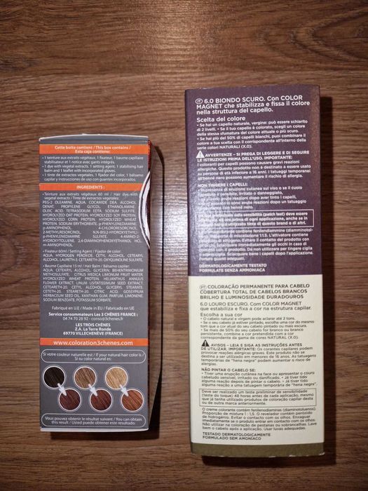 Боя за коса безамониачна 3 Chenes Color and Soin и APIVITA