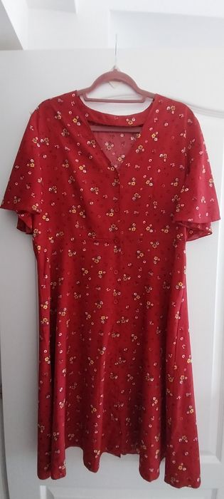 Rochie SHEIN Curve 0XL burgundi 100% Polyester