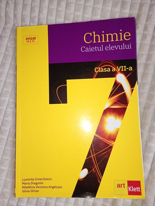 Caietul Elevului Chimie clasa a 7-a – folosit, stare bună
