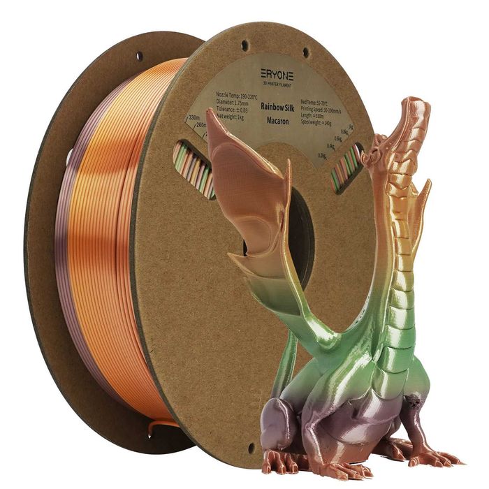 PLA Rainbow Silk Filament, ПЛА Филамент Дъга (Нишка) за 3Д Принтер