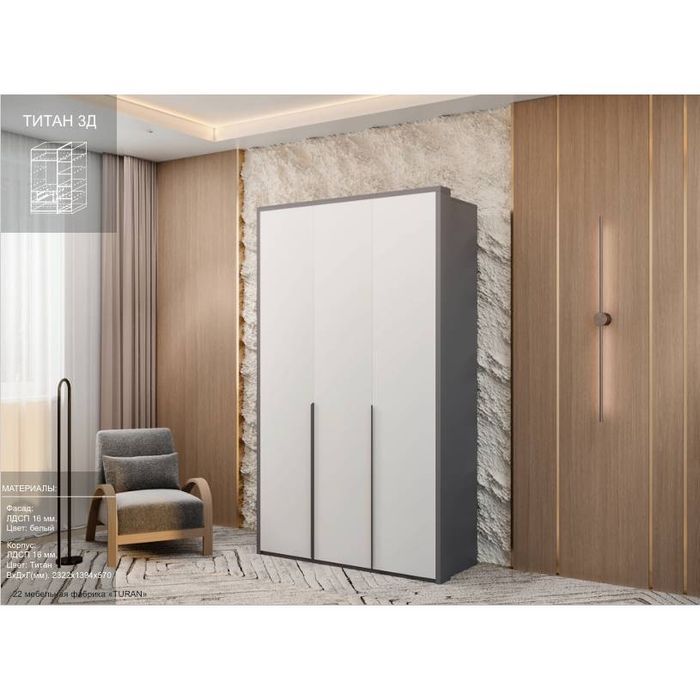 Turan шкаф 3д Титан