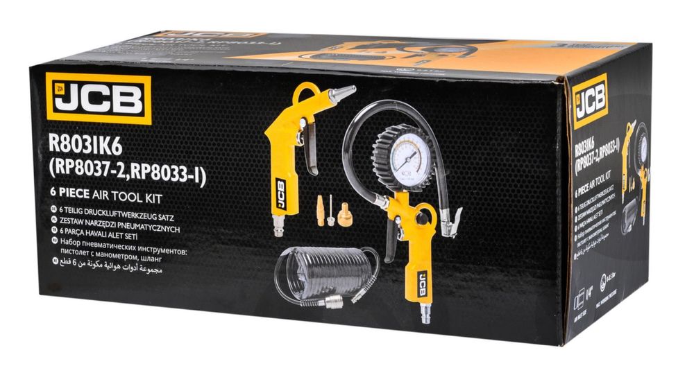 Пневматичен комплект JCB RP8031K6 се състои от 6 части