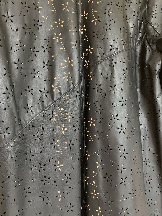 Jacheta de piele naturala perforata