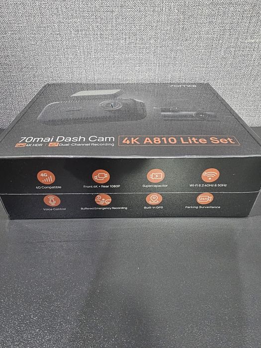 Новинка! Видеорегистратор 70mai A810 Lite 4k+задняя камера RC21+карта