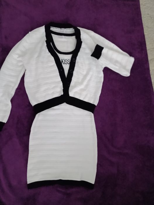 Compleu dama rochie și cardigan