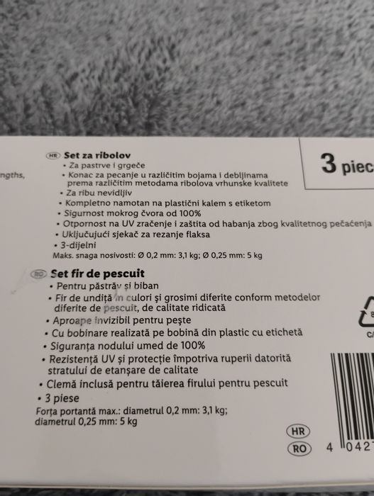 Set fir de pescuit. NOU!