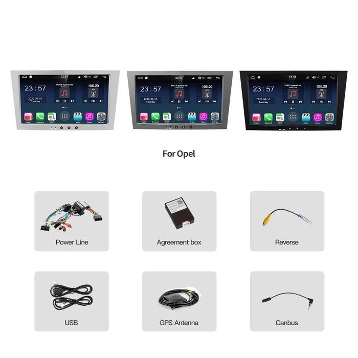 Navigatie Android GPS Opel Dedicata - AndroidAuto CarPlay QLed DSP