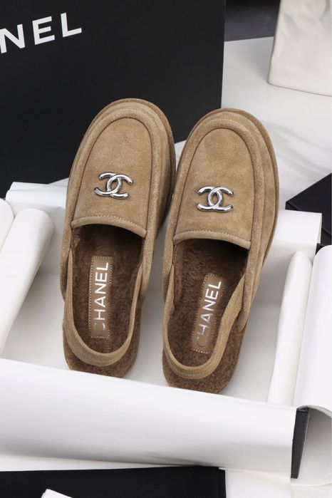 Mocasini Chanel lana pe comanda