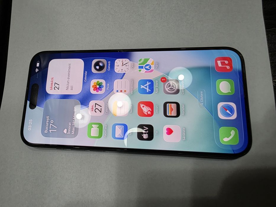 iPhone 15 Pro Max Black Titanium 256GB Liber de retea Stare IMPECABILA