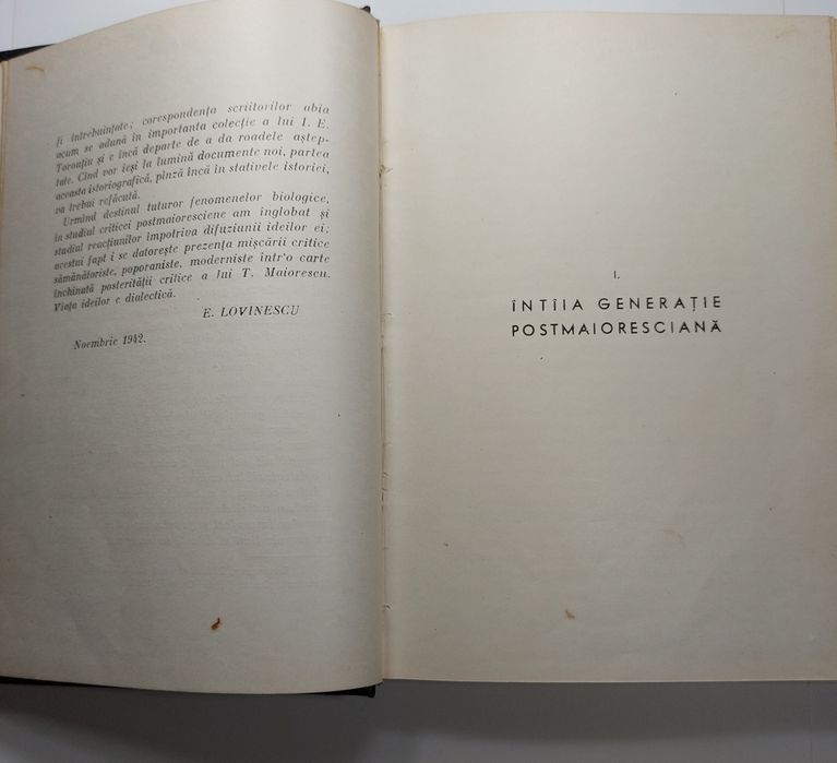 Carte veche de Eugen Lovinescu "Titu Maiorescu" ediţie princeps