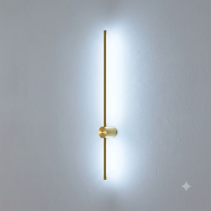 Настенное золотистое бра LED