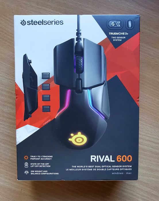 Mouse gaming Steelseries Rival 600 negru (produs nou)