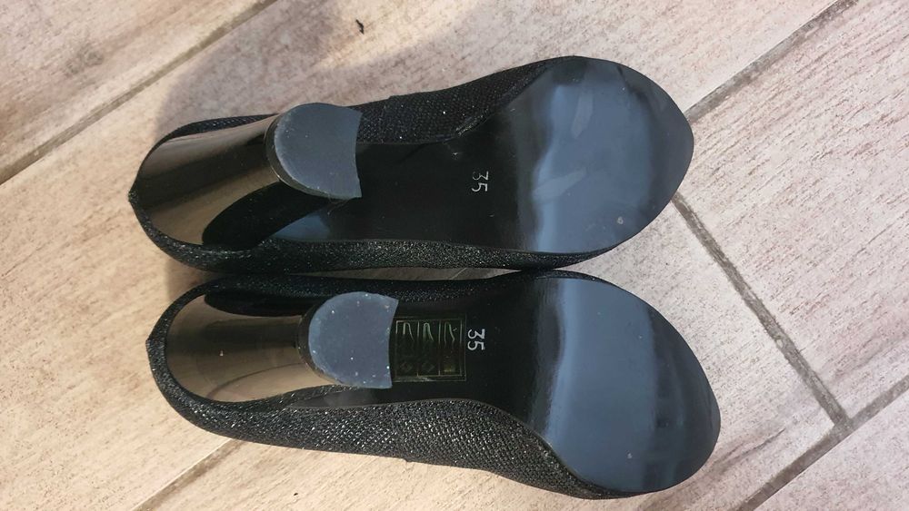 Обувки, официални, черни, нови, номер 35