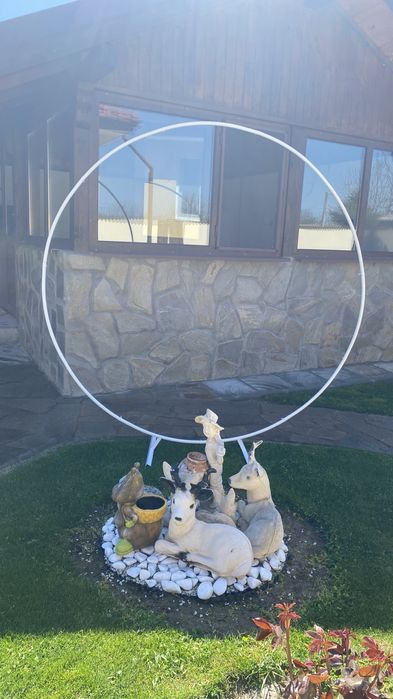 Метална арка - 180см - под наем ! Бял винил ф180 !