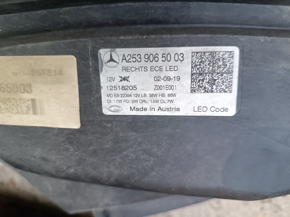 Capota motor/Bara/Trager/Faruri Mercedes GLC w253