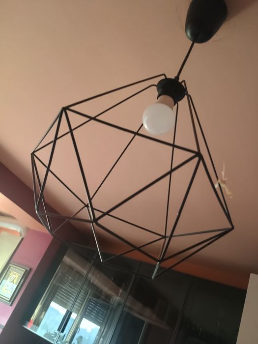 Бамбукова кошница и лампиони IKEA